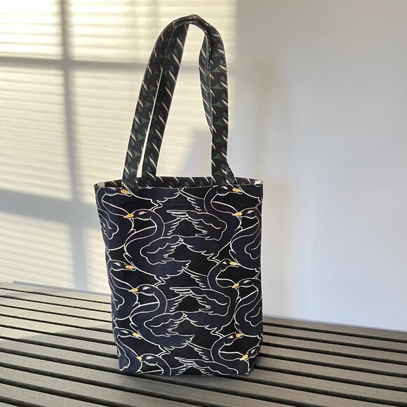 Tory Burch Swan and Curly Ribbon Tote Bag - Picture 1 of 7